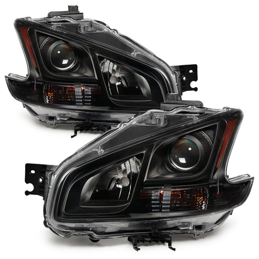 xTune Nissan Maxima 09-14 OEM Style Headlights - Black HD-JH-NM09-AM-BK - 9035494