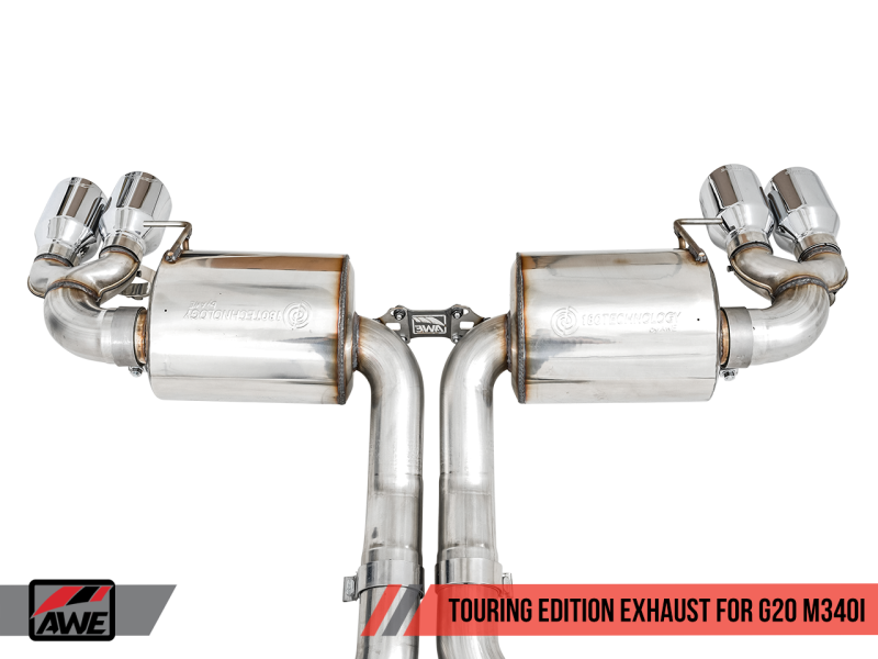 AWE Tuning 2019+ BMW M340i (G20) Non-Resonated Touring Edition Exhaust - 3015-42148-C-Dub Tech