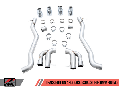 AWE Tuning 18-19 BMW M5 (F90) 4.4T AWD Axle-back Exhaust - 3020-42069-C-Dub Tech