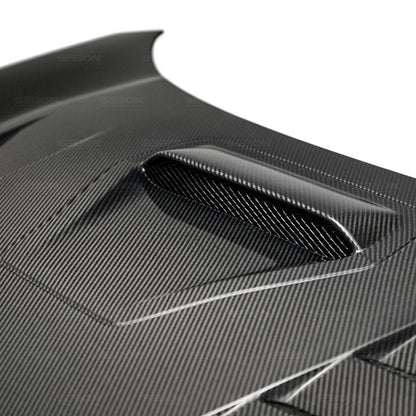 Seibon 17-18 Honda Civic Type-R TS-Style Carbon Fiber Hood - HD17HDCVR-TS
