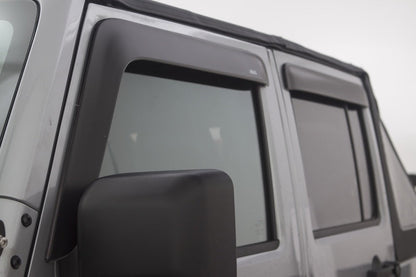 AVS 07-18 Jeep Wrangler Unlimited Ventvisor Low Profile Window Deflectors - 774034-C-Dub Tech