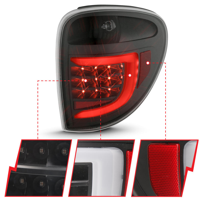 ANZO 2004-2007 Dodge  Grand Caravan LED Tail Lights w/ Light - 311365