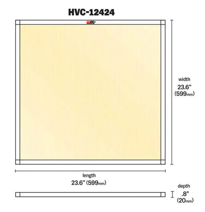 K&N HVAC Filter - 24 x 24 x 1 - HVC-12424