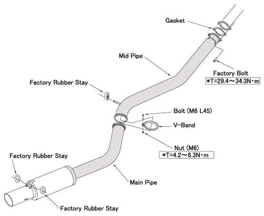 HKS RACING MUFFLER TOYOTA JZA80 USA - 31008-BT001