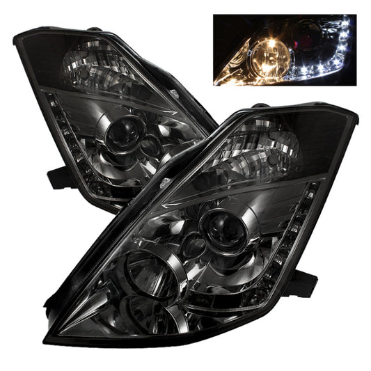 Spyder Nissan 350Z 03-05 Projector Headlights Halogen Model Only - - 5064752
