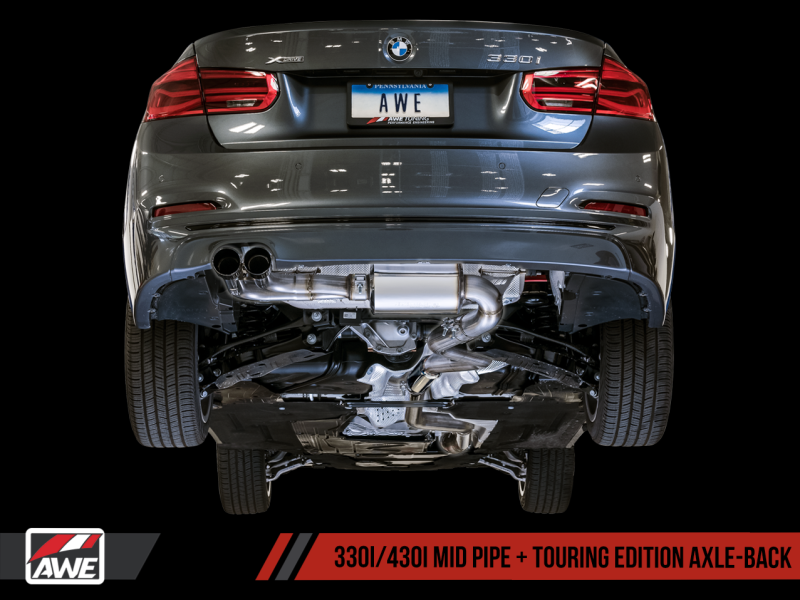 AWE Tuning BMW F3X 28i / 30i Touring Edition Axle-Back - 3010-23022-C-Dub Tech