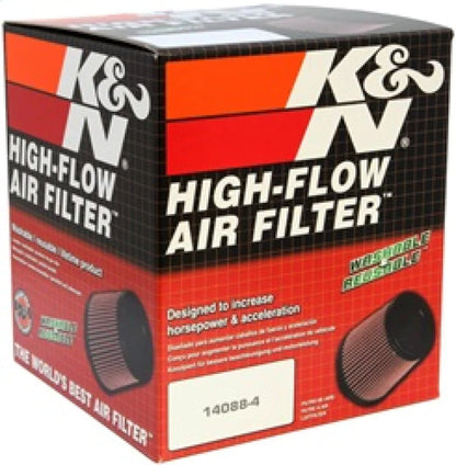 K&N Round Tapered Universal Air Filter 4in Flange ID x - RP-4980