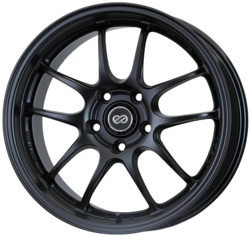 Enkei PF01 17x8 5x114.3 50mm offset Black Wheel - 460-780-6550BK