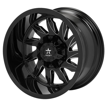 RBP 74R SILENCER GLOSS BLK MACHINED GROOVES