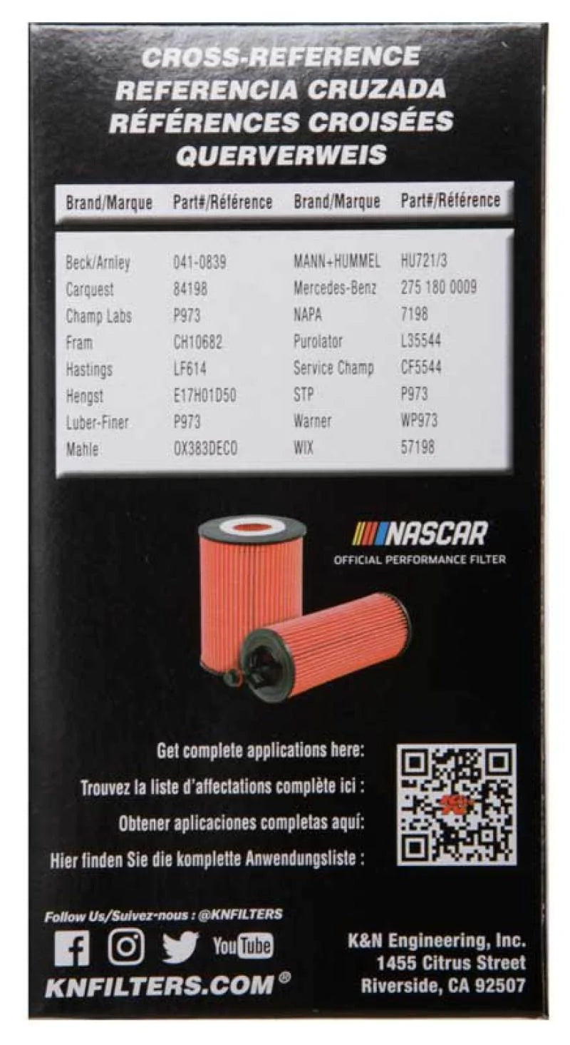 K&N Performance Oil Filter for 04-15 Mercedes Benz - HP-7033