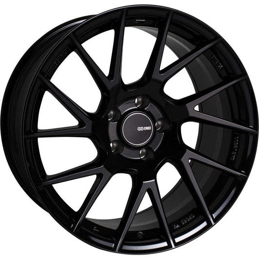 Enkei TM7 18x8.0 5x112 45mm Offset 72.6mm Bore Gloss Black - 507-880-4445BK