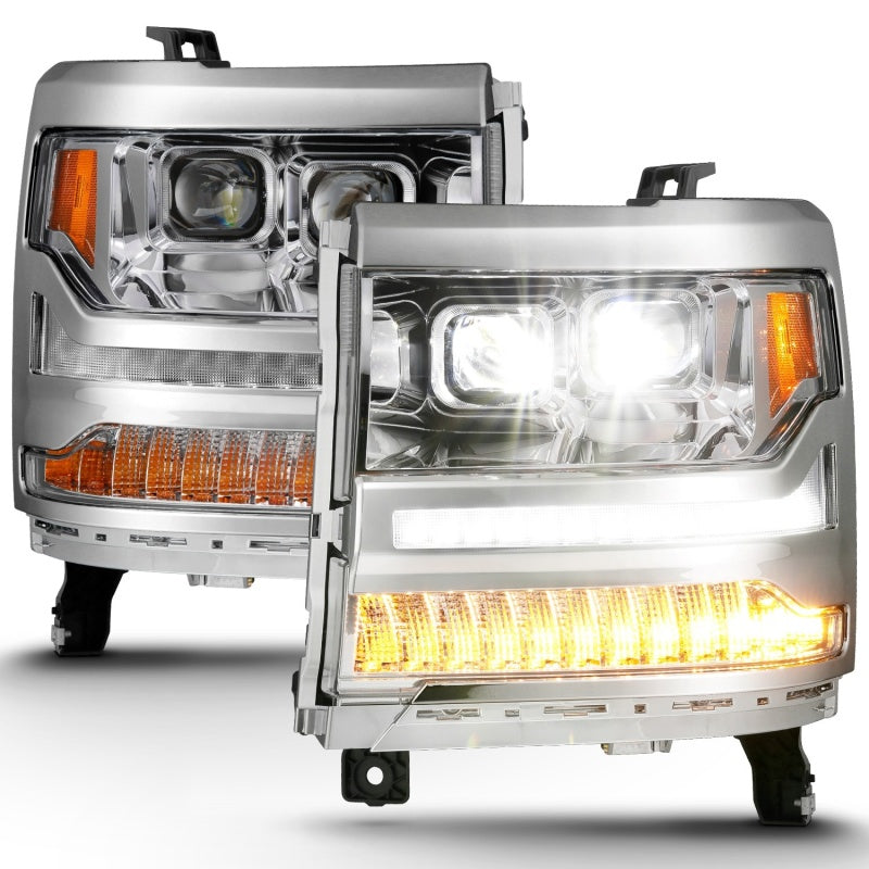 ANZO 14-15 GMC Sierra 1500/2500HD/3500HD Plank Style Projector Headlight - - 111553-C-Dub Tech