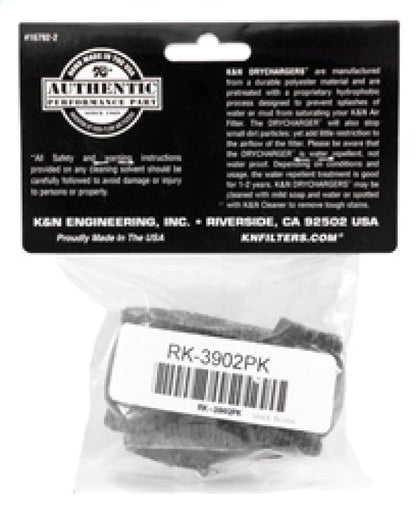 K&N Air Filter Wrap Black Oval for Harley Davidson 91-97 - RK-3902PK