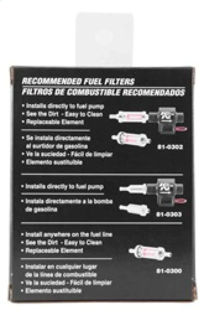 K&N Performance Electric Fuel Pump 1-2 PSI - 81-0400