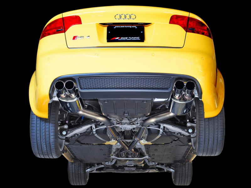 AWE Tuning Audi B7 RS4 Track Edition Exhaust - Polished - 3020-42018-C-Dub Tech