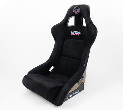 NRG FRP Bucket Seat ULTRA Edition - Large (Black Alcantara/Gold - FRP-302BK-ULTRA