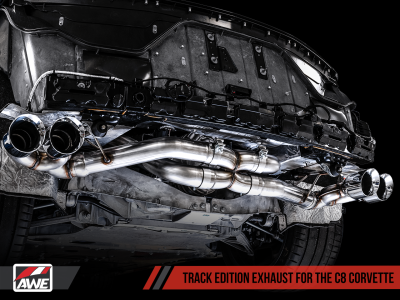 AWE Tuning 2020 Chevrolet Corvette (C8) Track Edition Exhaust - - 3020-43086-C-Dub Tech