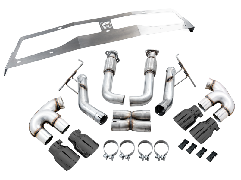 AWE Tuning 2020 Chevrolet Corvette (C8) Track Edition Exhaust - - 3020-43086-C-Dub Tech