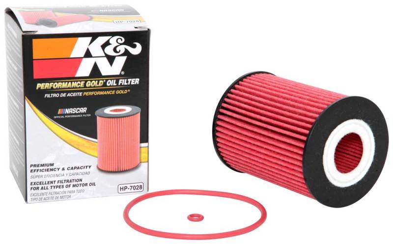 K&N Performance Oil Filter for 2010+ Mercedes Benz GLE350D 3.0L - HP-7028