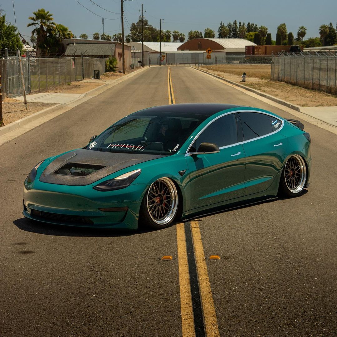 CMST Tuning Carbon Fiber Hood Clearview Glass Transparent for Tesla Model 3