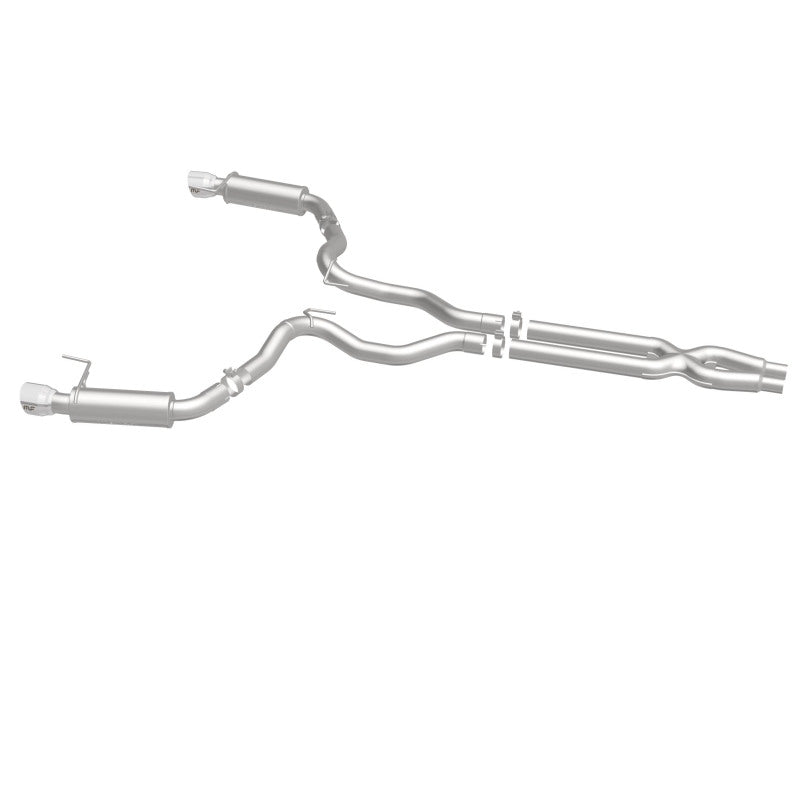 MagnaFlow Cat Back, SS, 3in, Competition, Dual Split Polished 4.5in - 19101