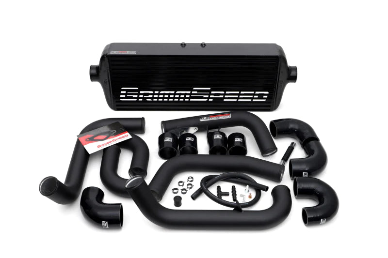 GrimmSpeed 2008-2014 Subaru STI Front Mount Intercooler Kit Black Core - 090254