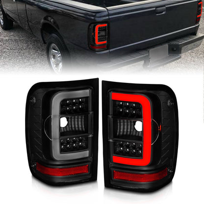 ANZO 01-11 Ford Ranger LED Taillights - Black Housing w/ - 311391