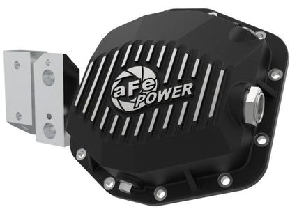 aFe Street Series Rear Differential Cover Black w/Machined Fins 20+ - 46-71190B