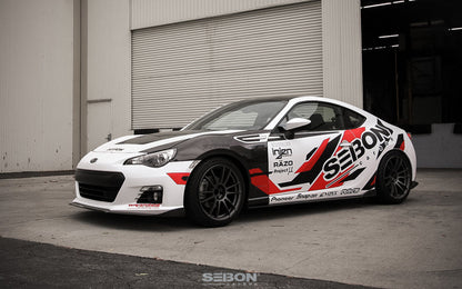 Seibon 12-14 Subaru BRZ TA-Style Carbon Fiber Front Lip - FL1213SBBRZ-TA