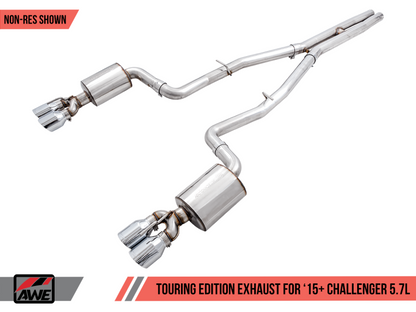 AWE Tuning 2017+ Challenger 5.7L Touring Edition Exhaust - Non-Resonated - 3020-42076-C-Dub Tech