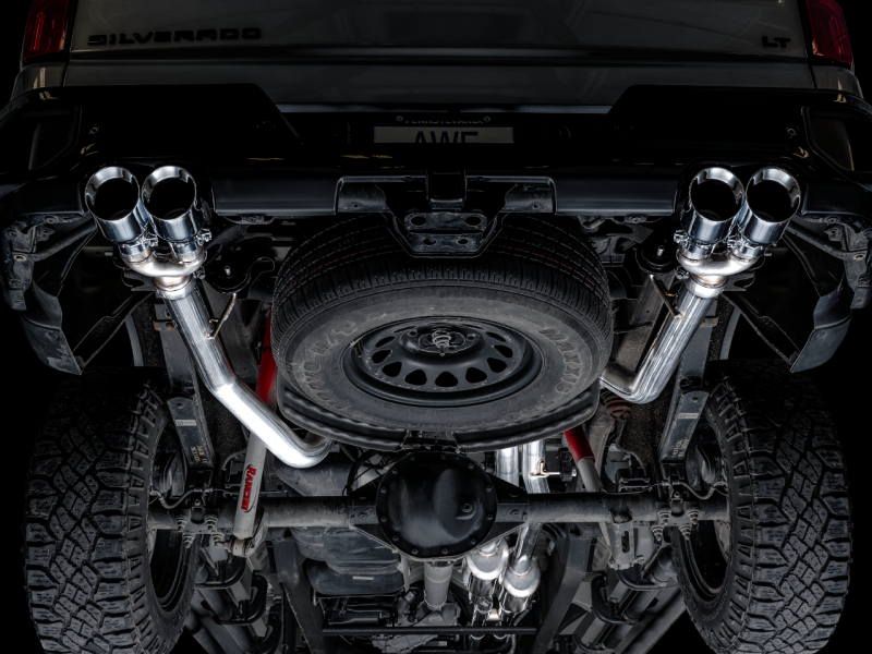 AWE Tuning 4th Gen GM 1500 6.2L 0FG Catback Split - 3015-42203-C-Dub Tech