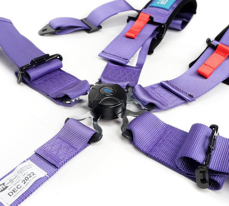 NRG SFI 16.1 5Pt 3 Inch Seat Belt Harness with - SBH-B6PCPP