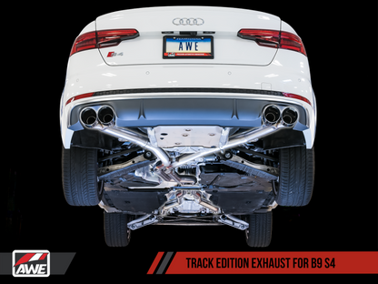 AWE Tuning Audi B9 S4 Track Edition Exhaust - Non-Resonated - 3010-43048-C-Dub Tech