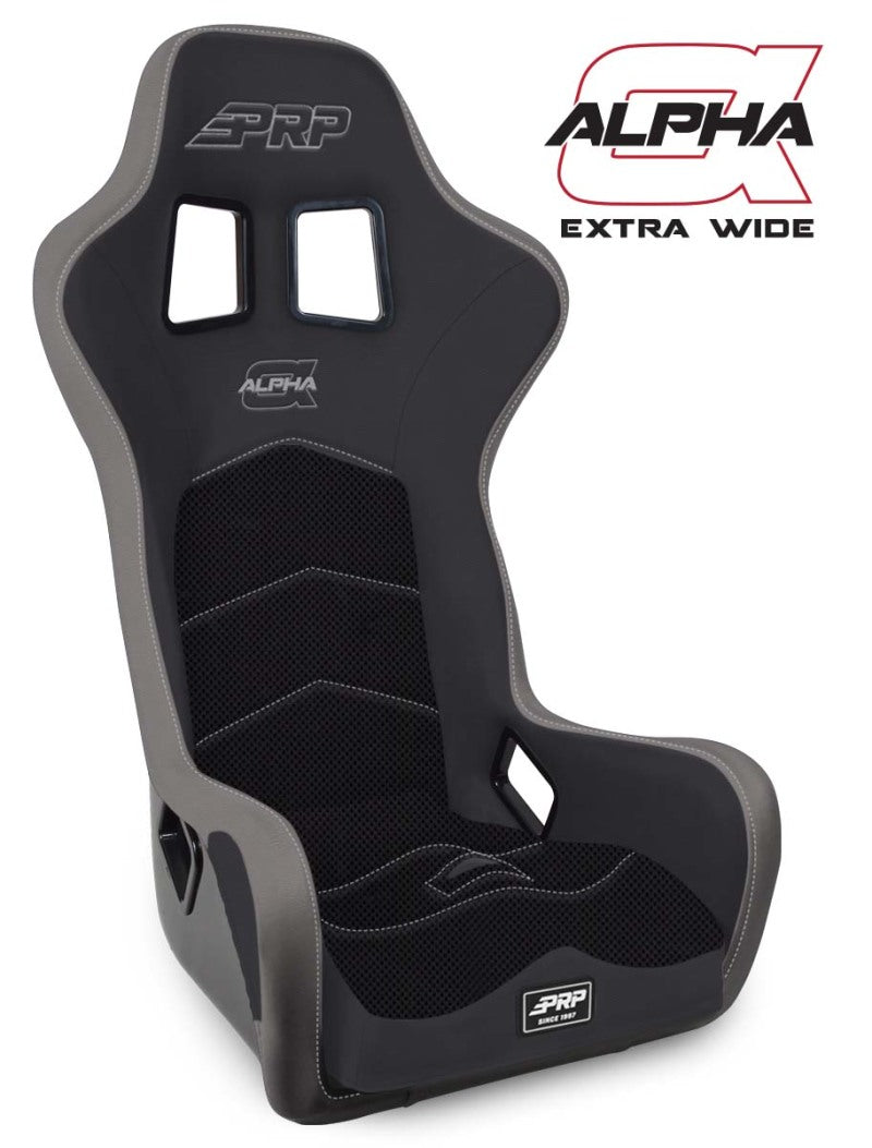 PRP Alpha Composite Seat/Extra Wide- Black/Grey - A3902-203