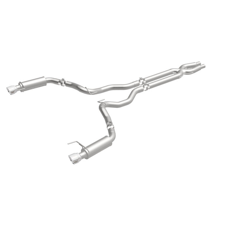MagnaFlow Cat Back, SS, 3in, Competition, Dual Split Polished 4.5in - 19101
