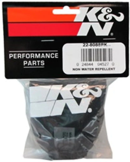 K&N Black Precharger 4.625in x 3.75in Open Top Air Filter - 22-8088PK