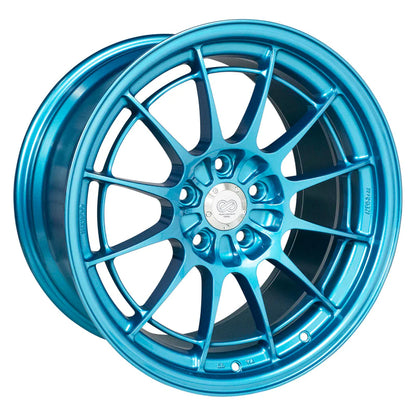 Enkei NT03+M 18x9.5 5x114.3 40mm Offset 72.6mm Bore Emerald Blue - 3658956540EB