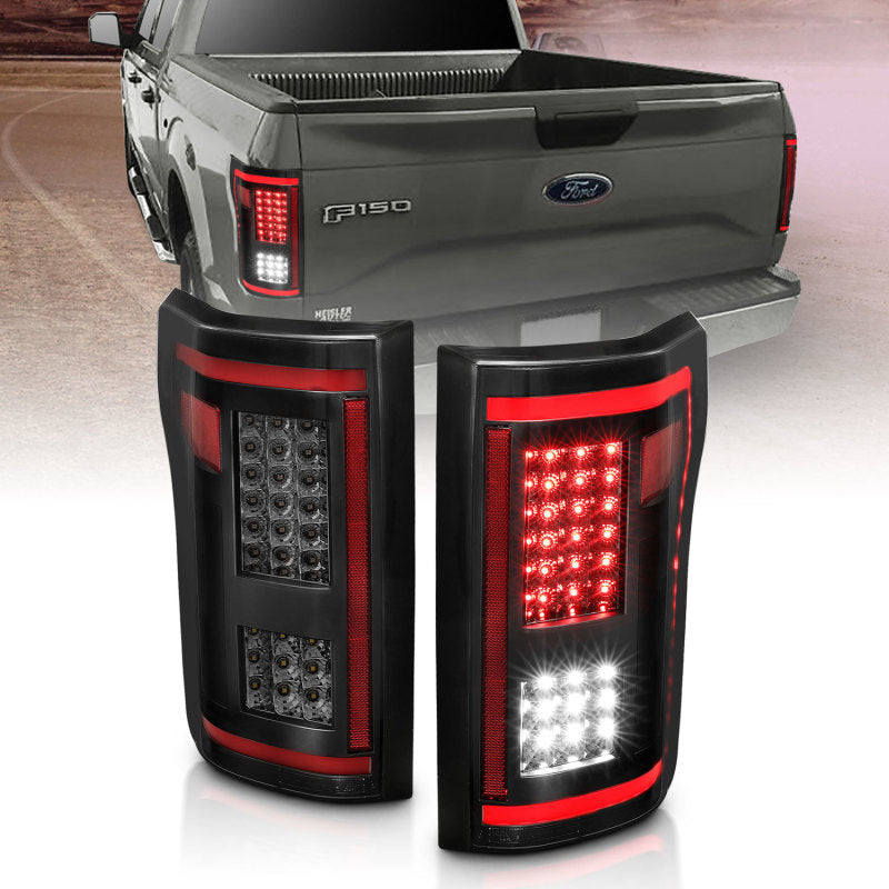 ANZO 15-17 Ford F-150 LED Taillights - Smoke - 311294