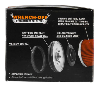 K&N Oil Filter 2.688in Height x 3.031in OD Powersports - - KN-184