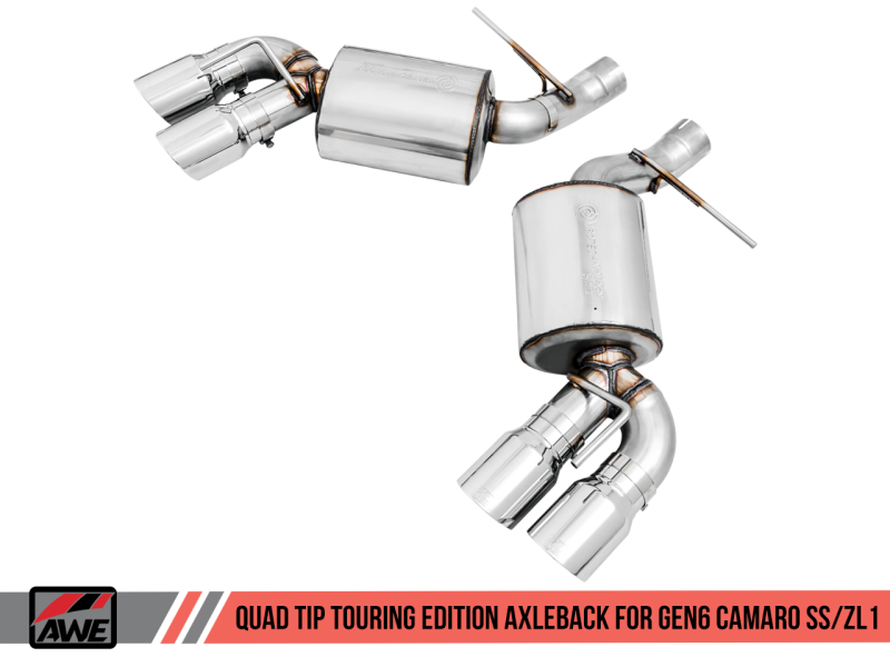 AWE Tuning 16-19 Chevrolet Camaro SS Axle-back Exhaust - Touring - 3015-42093-C-Dub Tech