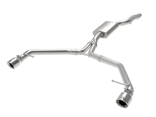 afe MACH Force-Xp 13-16 Audi Allroad L4 SS Axle-Back Exhaust - 49-36437-P