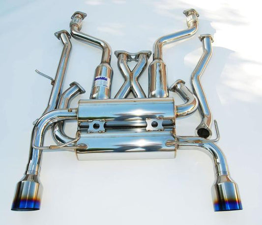 Invidia 09+ 370Z Gemini Single Layer Titanium Tip Cat-back Exhaust - HS09N7ZGIT