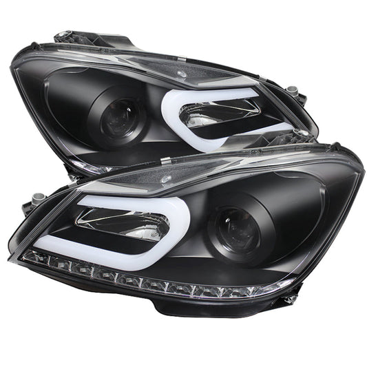 Spyder Mercedes Benz W204 C-Class 12-13 Projector Halogen Model- DRL - 5074249