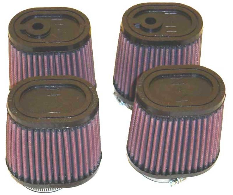 K&N Universal Rubber Oval Tprd Filter 2.125in Flg ID/3.5in TOSL/2.5in - RU-2989