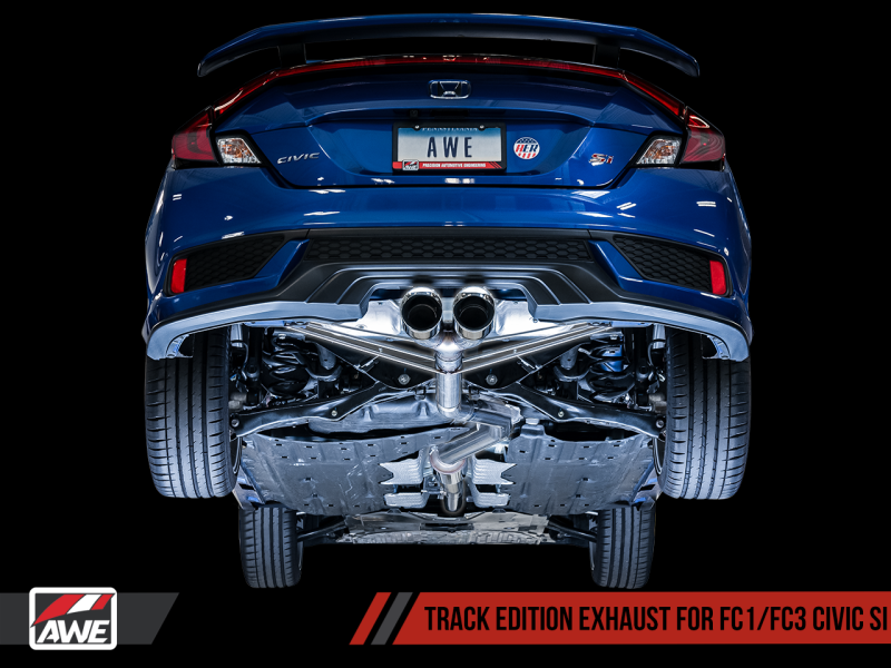 AWE Tuning 2016+ Honda Civic Si Track Edition Exhaust w/Front - 3020-32052-C-Dub Tech