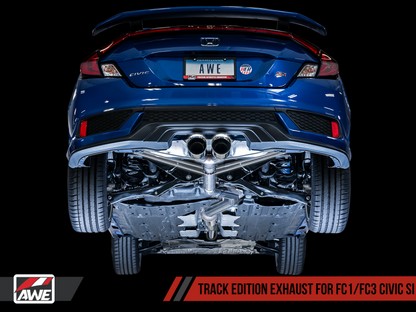 AWE Tuning 2016+ Honda Civic Si Track Edition Exhaust w/Front - 3020-32052-C-Dub Tech