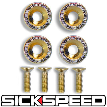 4 PC 5MM WINDSCREEN FENDER WASHER BOLT KIT FOR MOTORCYCLE WINDSHIELD-C-Dub Tech