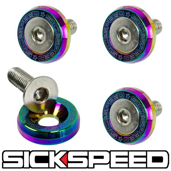 4 PC 5MM WINDSCREEN FENDER WASHER BOLT KIT FOR MOTORCYCLE WINDSHIELD-C-Dub Tech