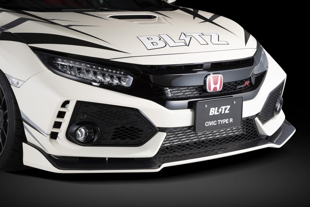 Blitz 2017-2020 Honda Civic Type-R Front Bumper Spoiler-C-Dub Tech