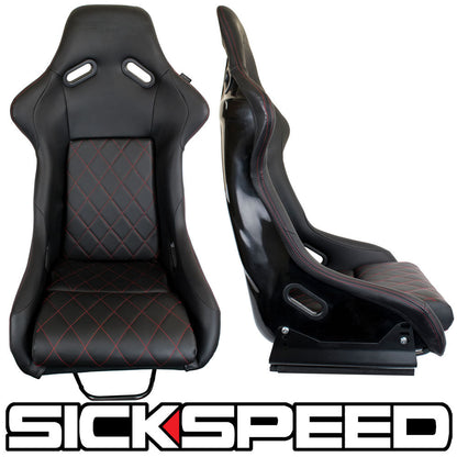 GAIJIN V1 LEATHER DIAMOND STITCH RACING SEATS